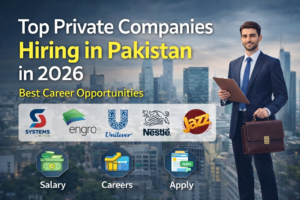 Top Private Companies Hiring in Pakistan 2026