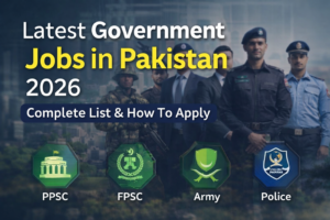 latest government jobs in Pakistan 2026