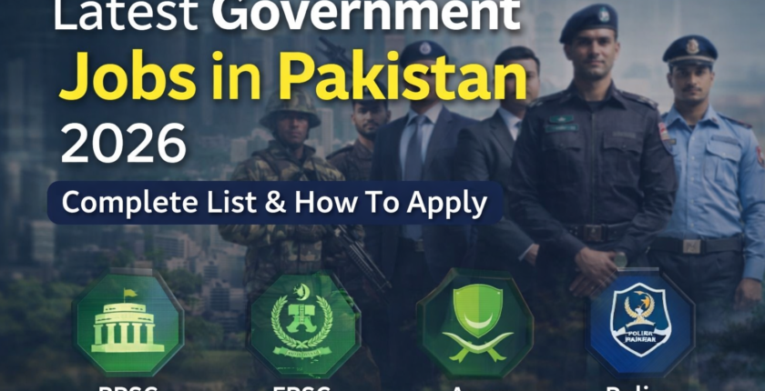 latest government jobs in Pakistan 2026
